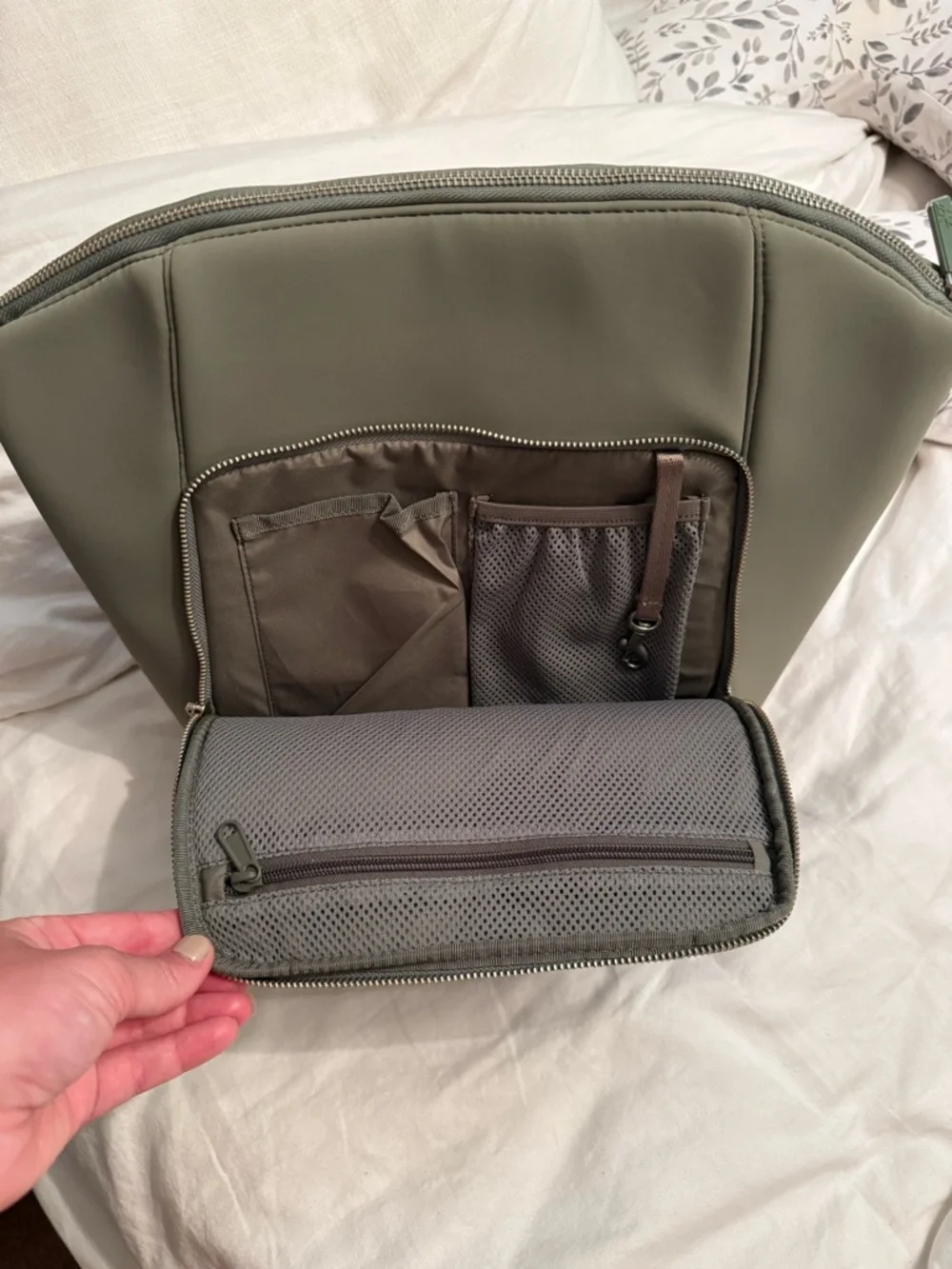 Sage Seoul Diaper Bag - Sage Green Backpack